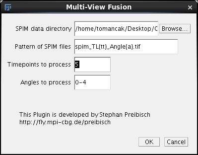 Screenshot of the second fusion dialog